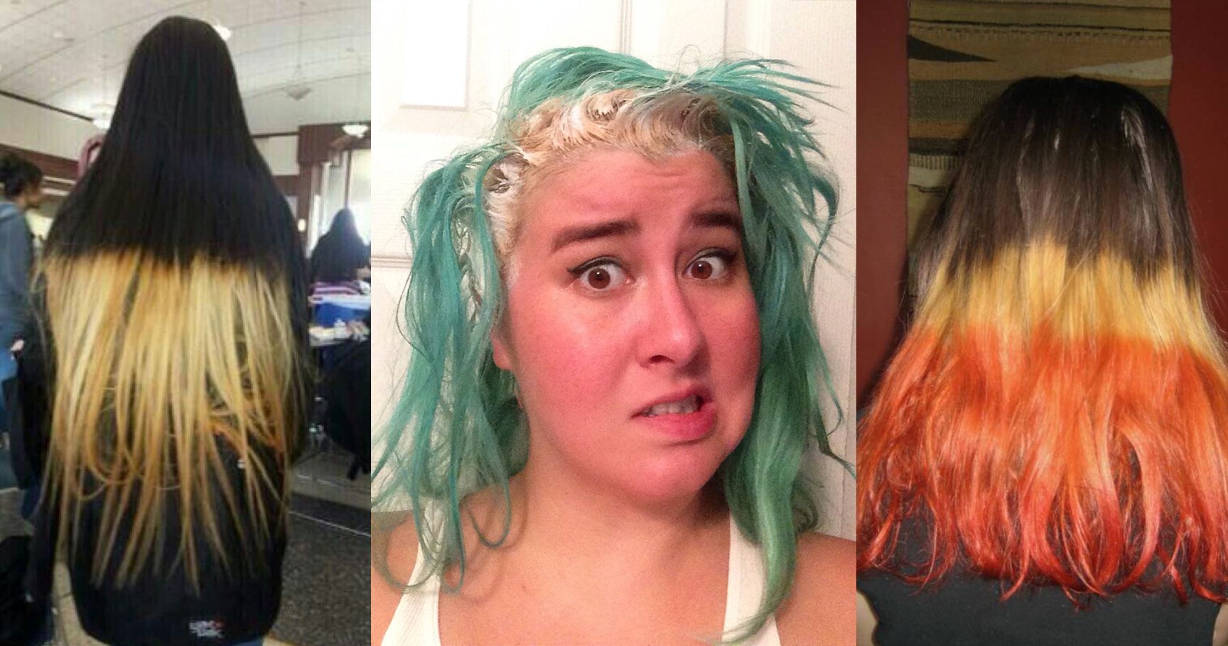 20 Times People Failed At Dyeing Their Own Hair Thethings