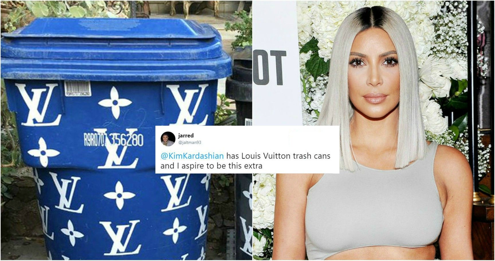Kim Kardashian shocks with Louis Vuitton rubbish bins