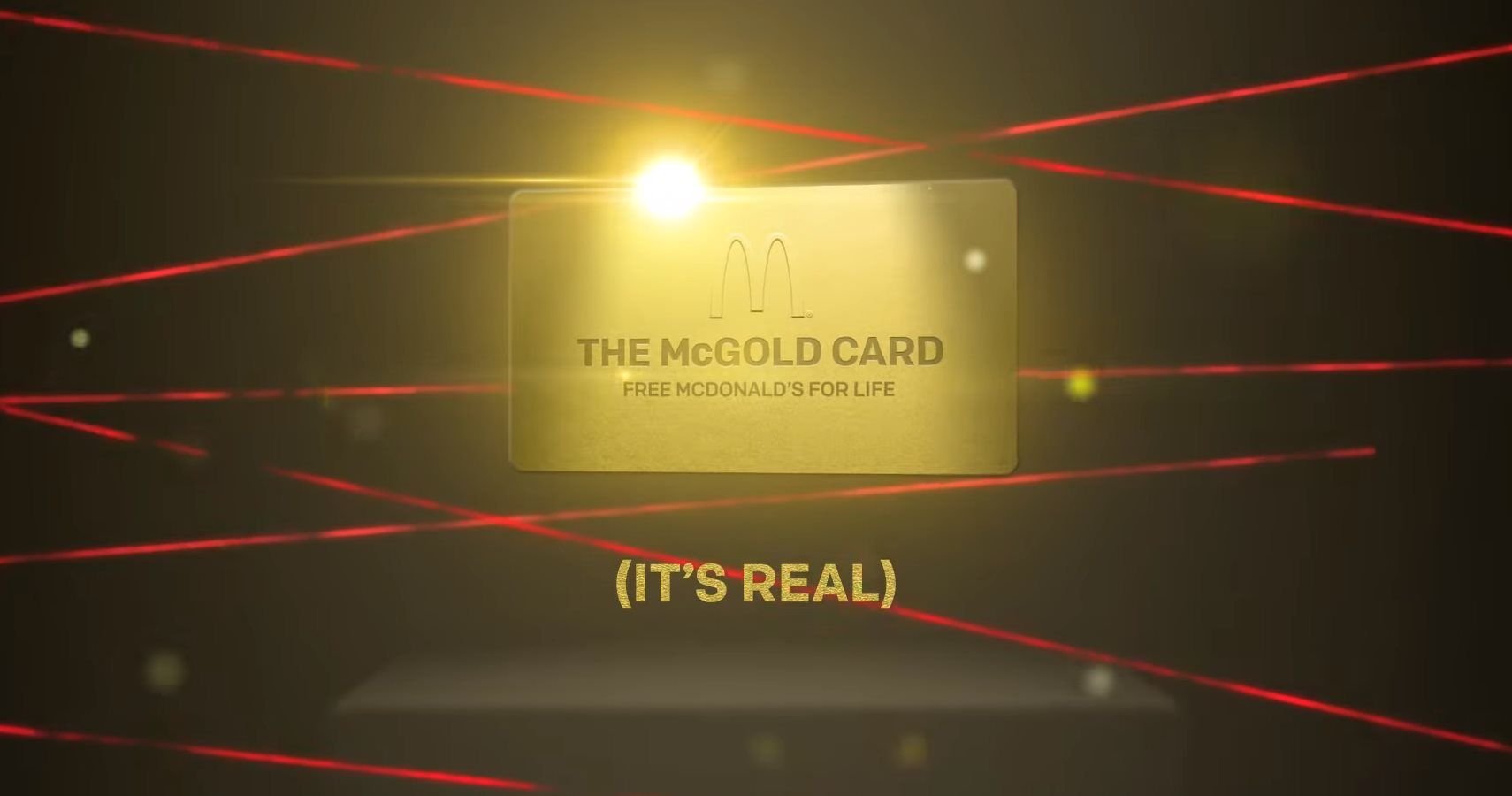 mcdonald's is giving away a gold card that gives the owner free food for life mcdonald's is giving away