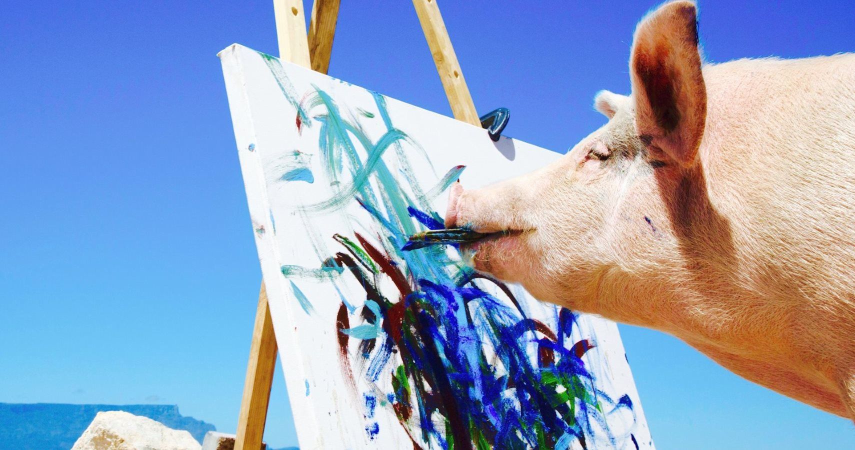 This Hotel In South Africa Is Home To The World-famous Artist 'Pigcasso'