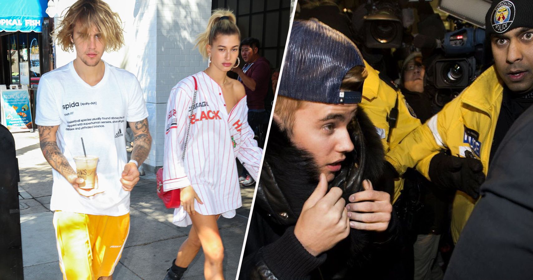 Justin Bieber gets hit, bounces back in celeb hockey game