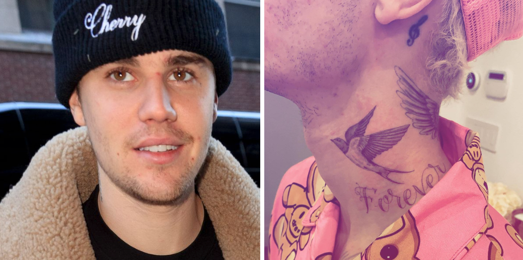Justin Bieber & Hailey Baldwin Don't Have an Official Label | justin beiber  is swarmed by fans in… | Justin bieber neck tattoo, Justin bieber tattoos,  Justin bieber