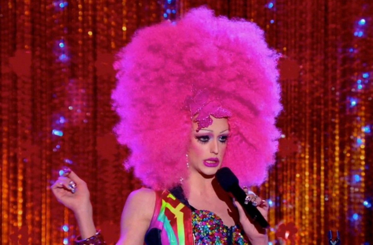 rupaul pink wig