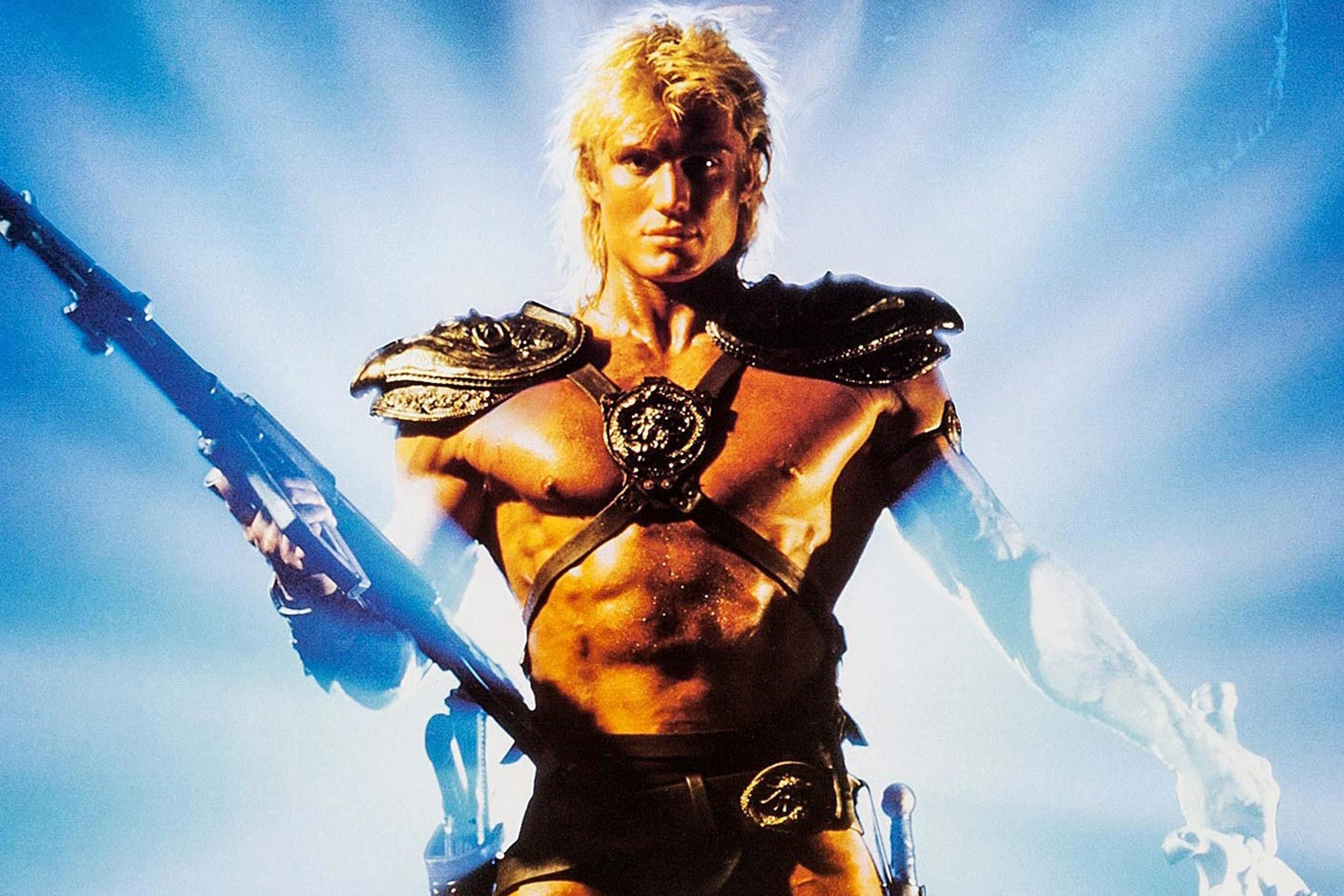 Original Masters of the Universe movie poster with Dolph Lundgren