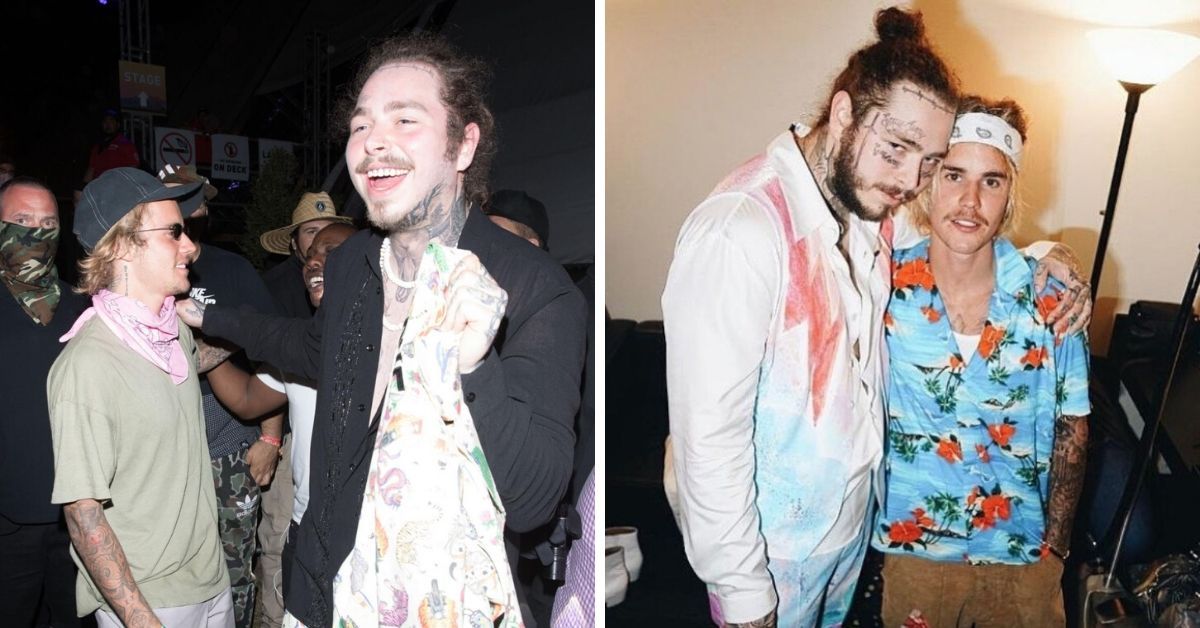 Justin Bieber with Post Malone