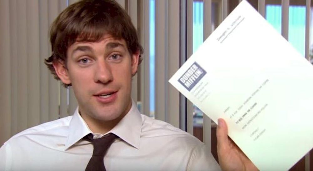 Jim Sends Faxes To Future Dwight