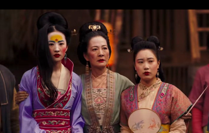 Mulan With Sister and Mother