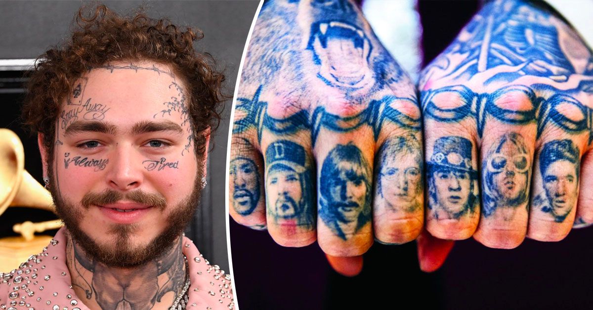 Here's What Post Malone's 20 Body And Face Tattoos Mean