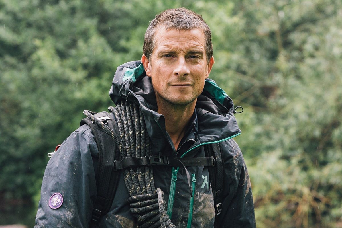 Bear Grylls out in the wilderness.