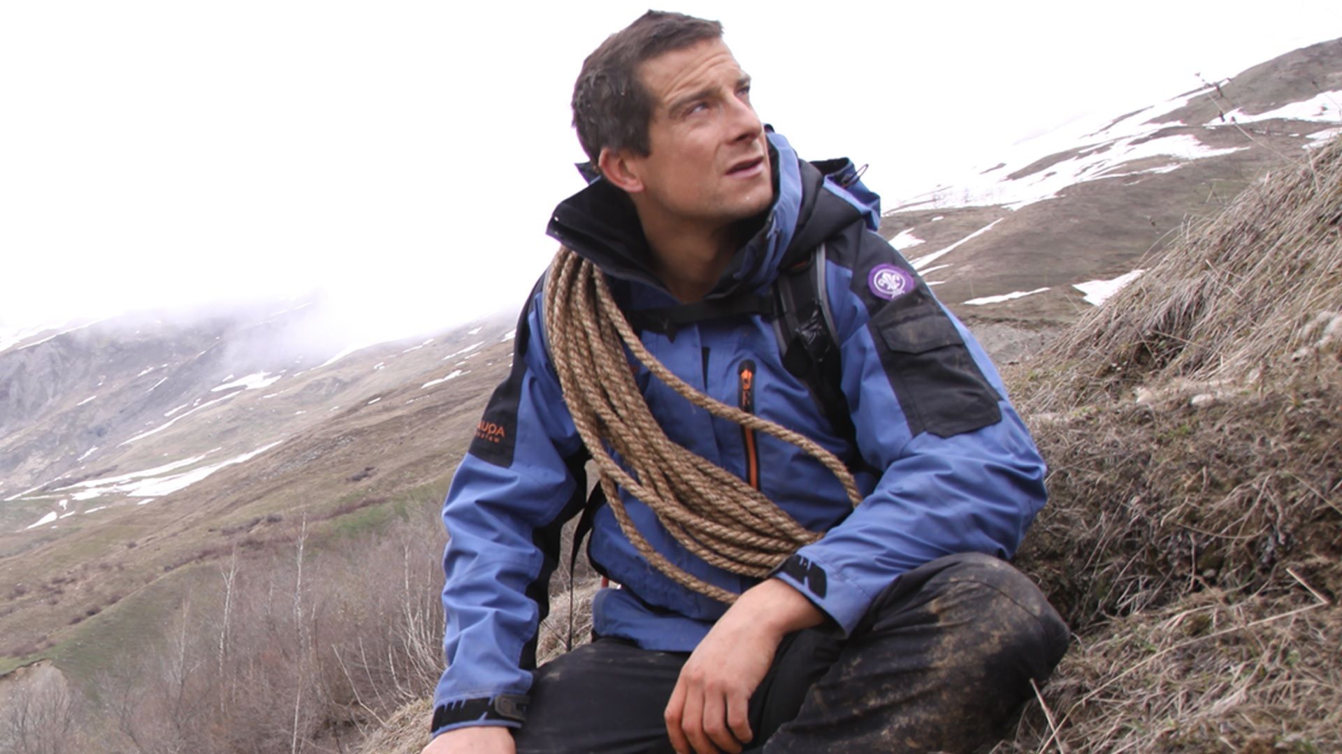 Bear Grylls with his safety equipment used on Man vs Wild.