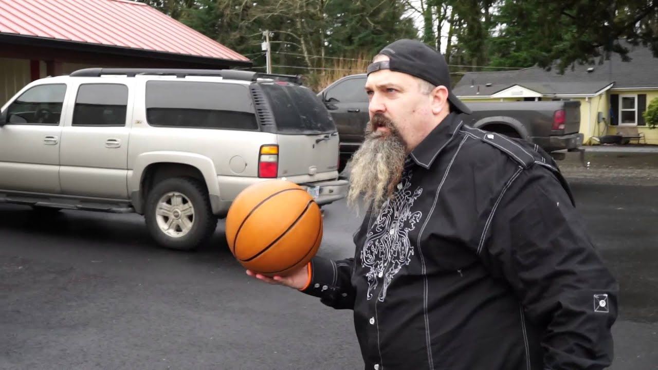 Todd Hoffman with a basketball
