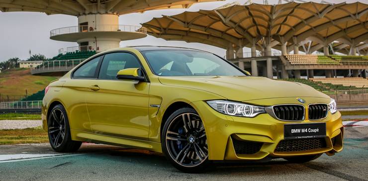 Yellow BMW M3 Coupe