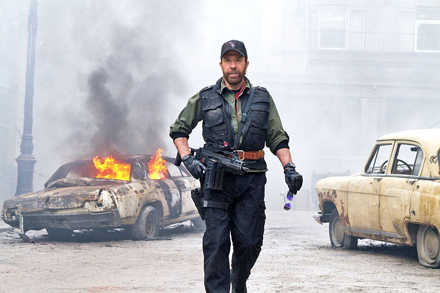 Chuck Norris in The Expendables.