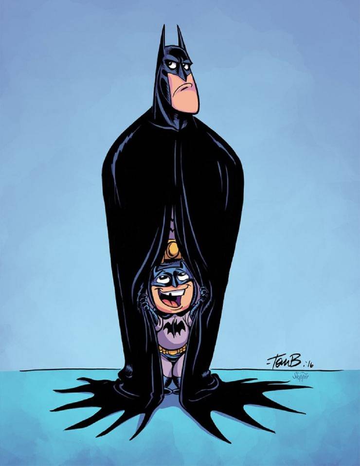 Ever Wanted Your Dad To Be More Like Batman.jpg?Q=50&Amp;Fit=Crop&Amp;W=740&Amp;Dpr=1 -A Collection Of Amazing Fan Art Of Dc Characters That You'D Love To See More