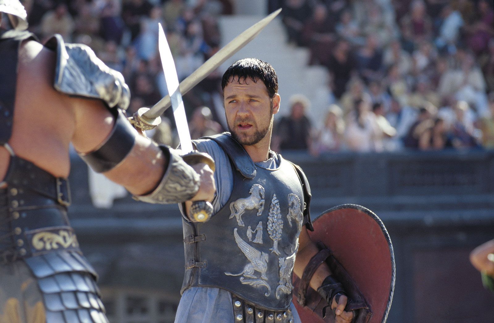 Russell Crowe in one of the scenes of Gladiator