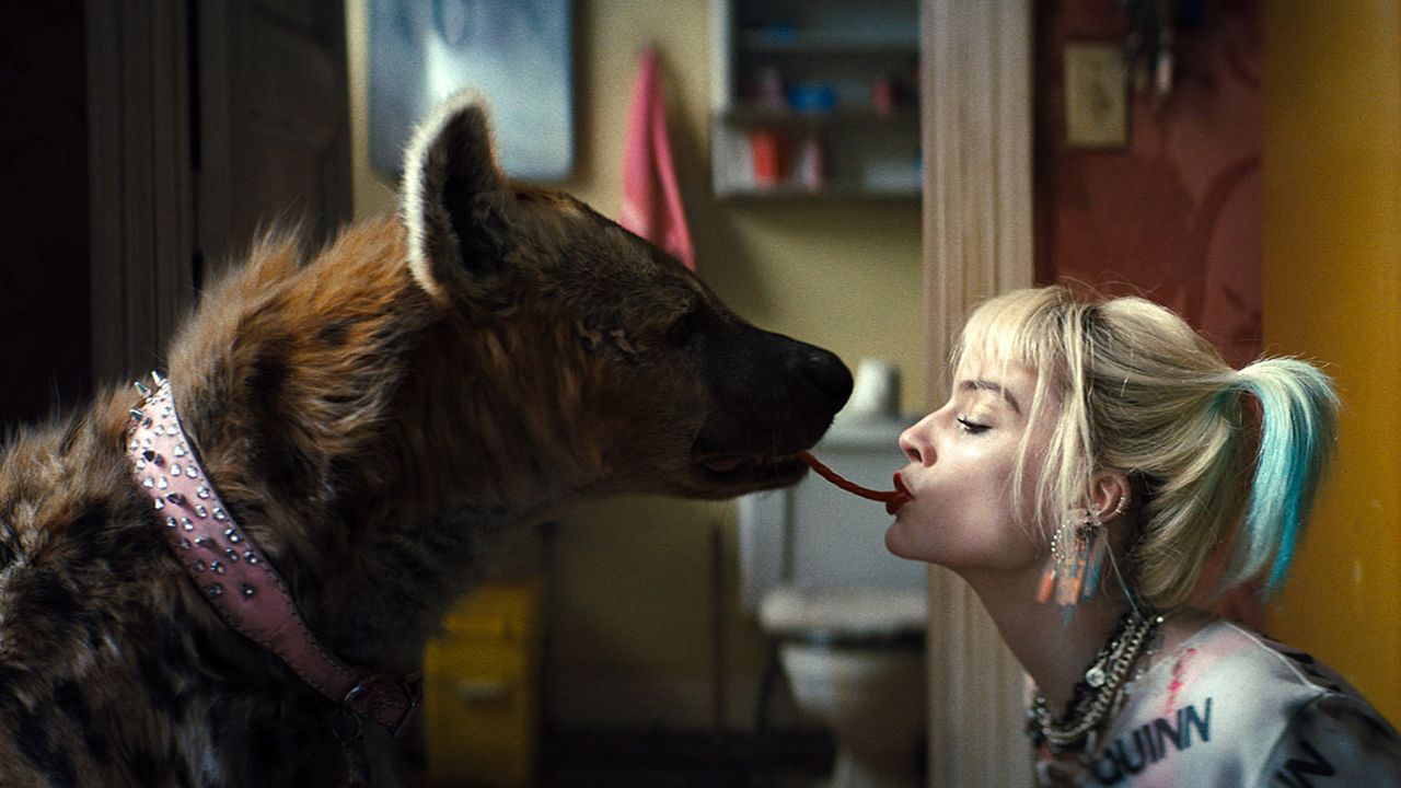 Harley Quinn and Hyena Lady and the Tramp scene