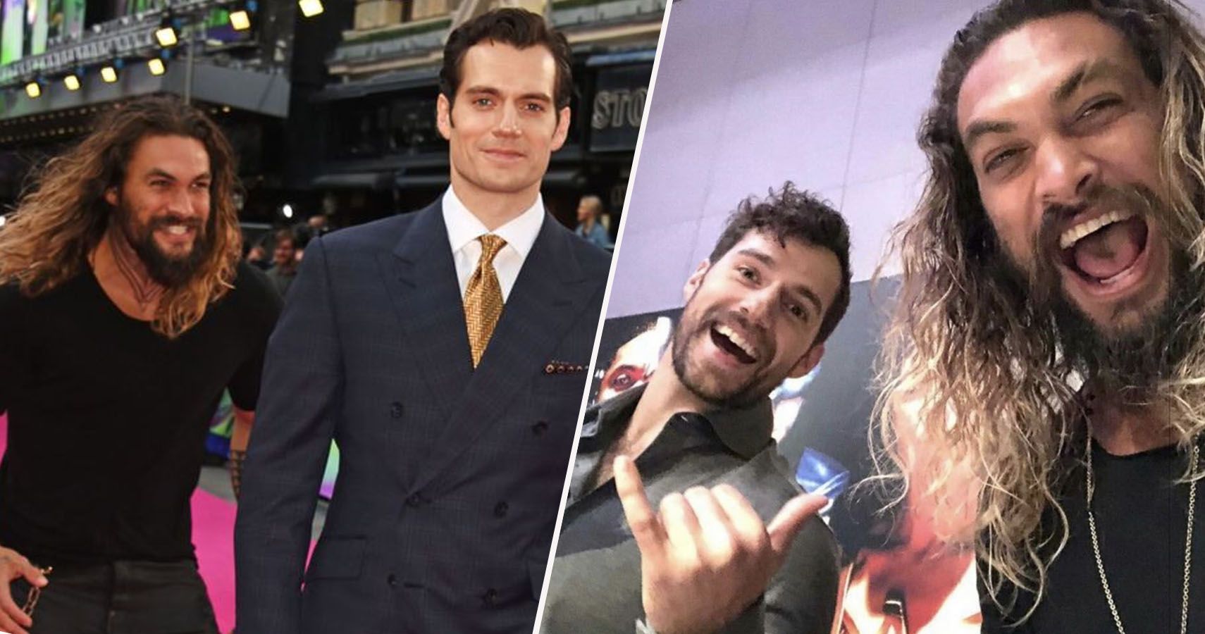 14 Pics Showing Jason Momoa And Henry Cavill's True Bromance