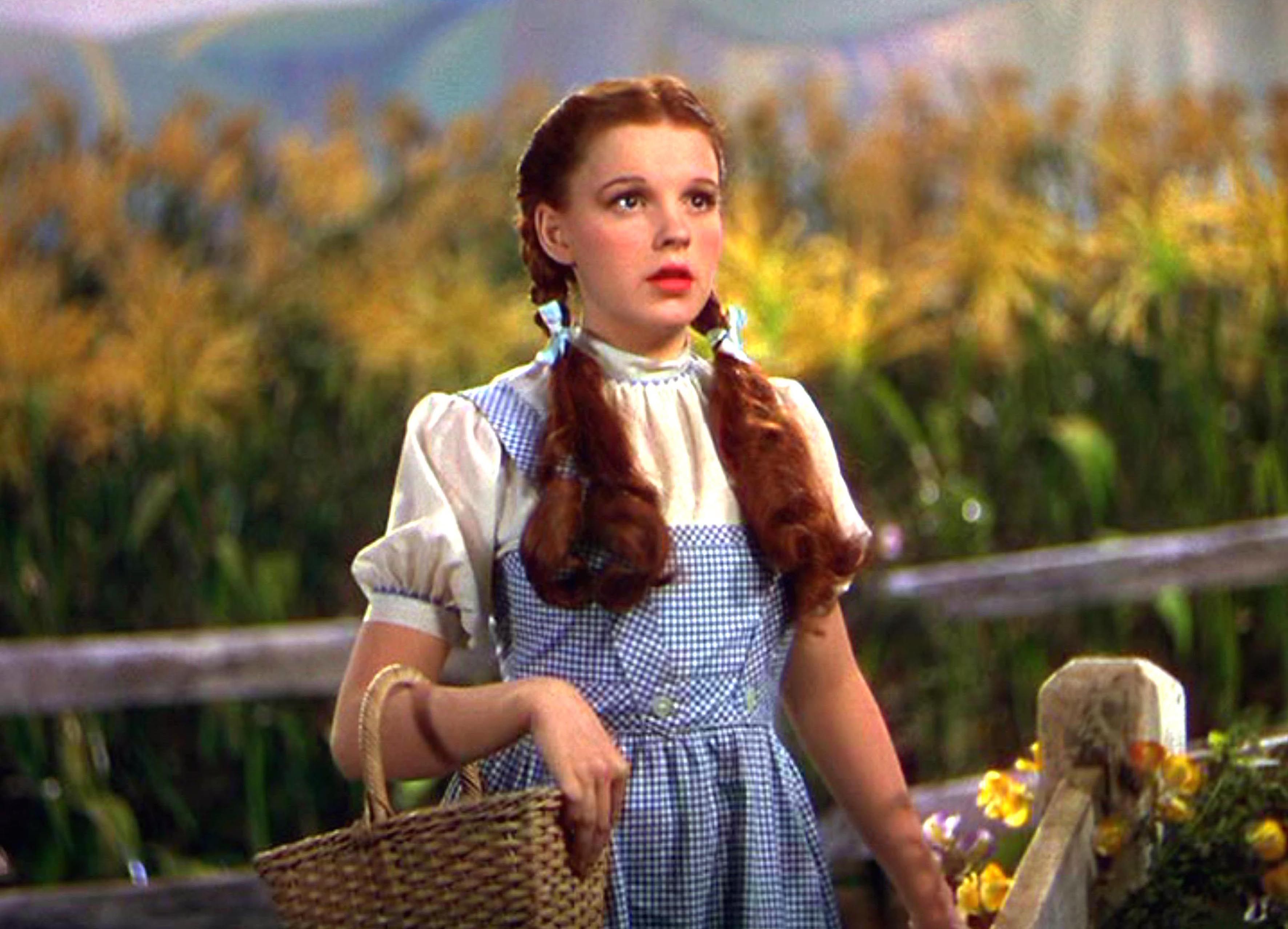Dorothy starts out on the Yellow Brick Road