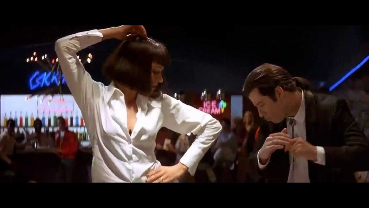 Uma Thurman and John Travolta in Pulp Fiction