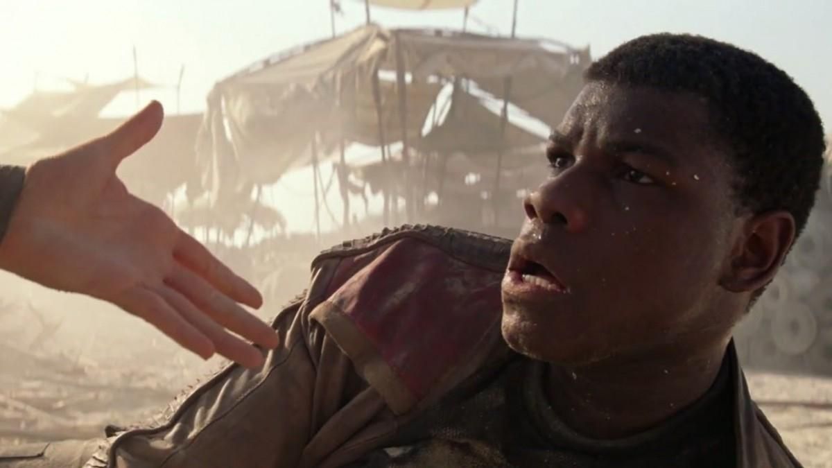 John Boyega as Finn in Star Wars.