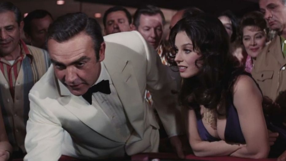 James Bond and Plenty O'Toole At casino 