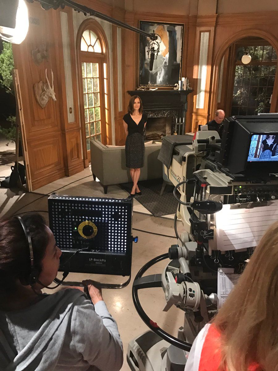 A scene is filming on the set of General hospital 