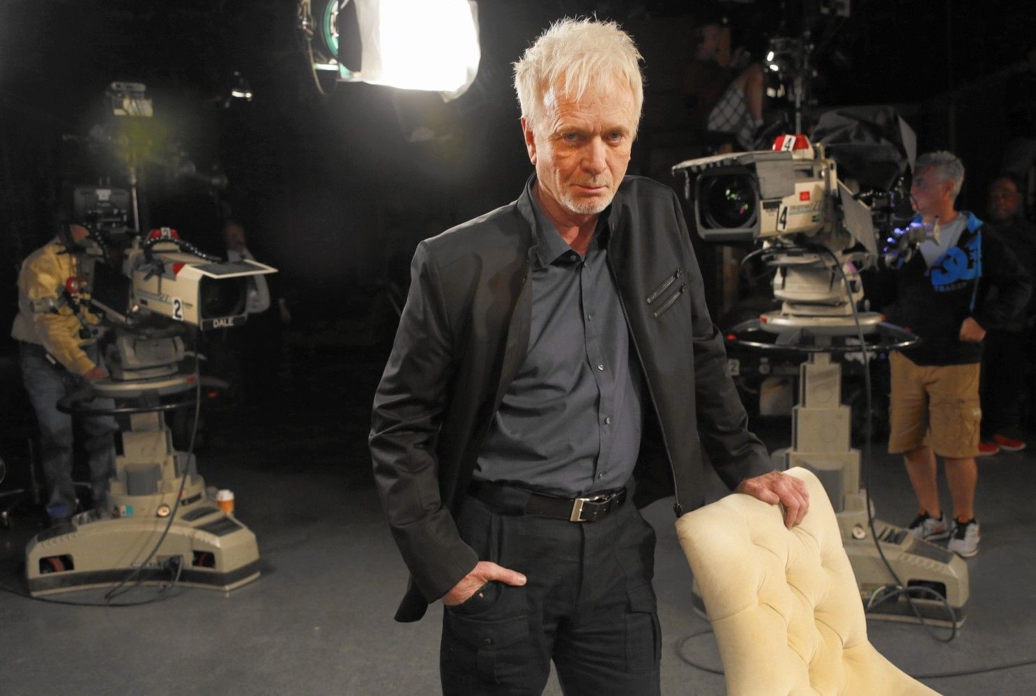 Anthony Geary on the set of General Hospital