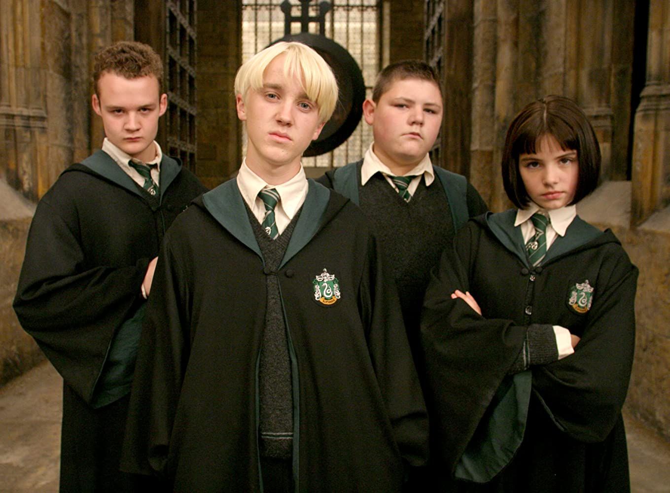 Tom Felton as Draco Malfoy with friends