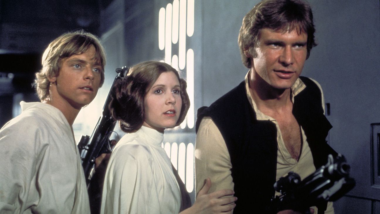 Star Wars - A New Hope - Mark Hamill Carrie Fisher Harrison Ford