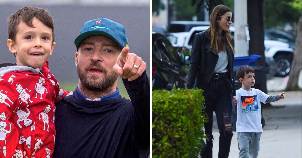 Jessica Biel and Justin Timberlake stroll with son Silas