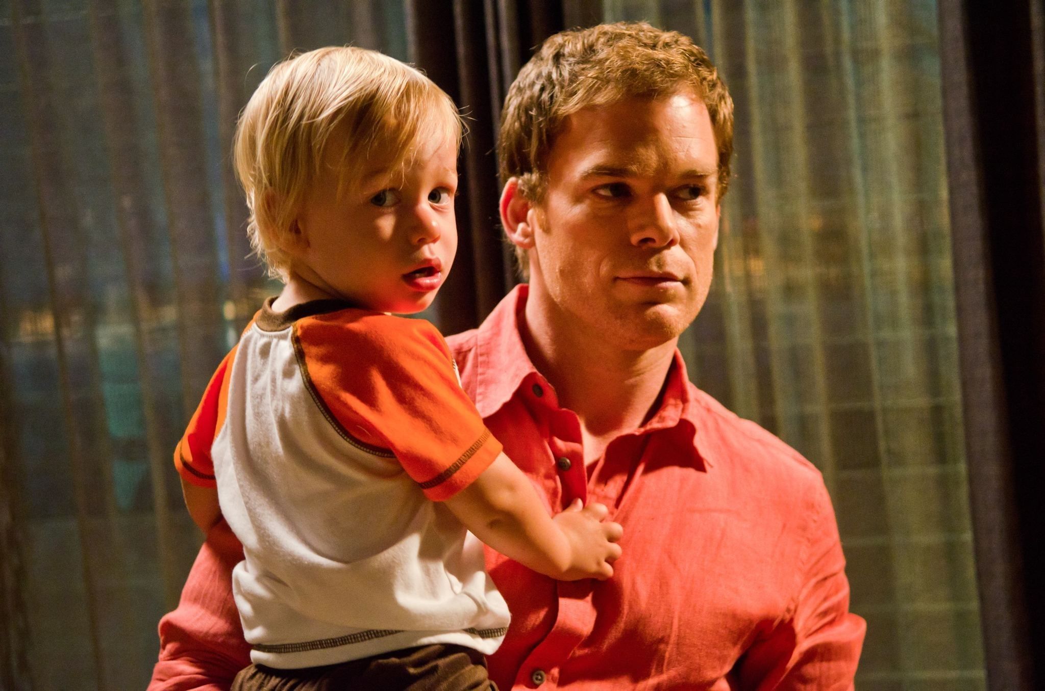 Dexter with his son Harrison.