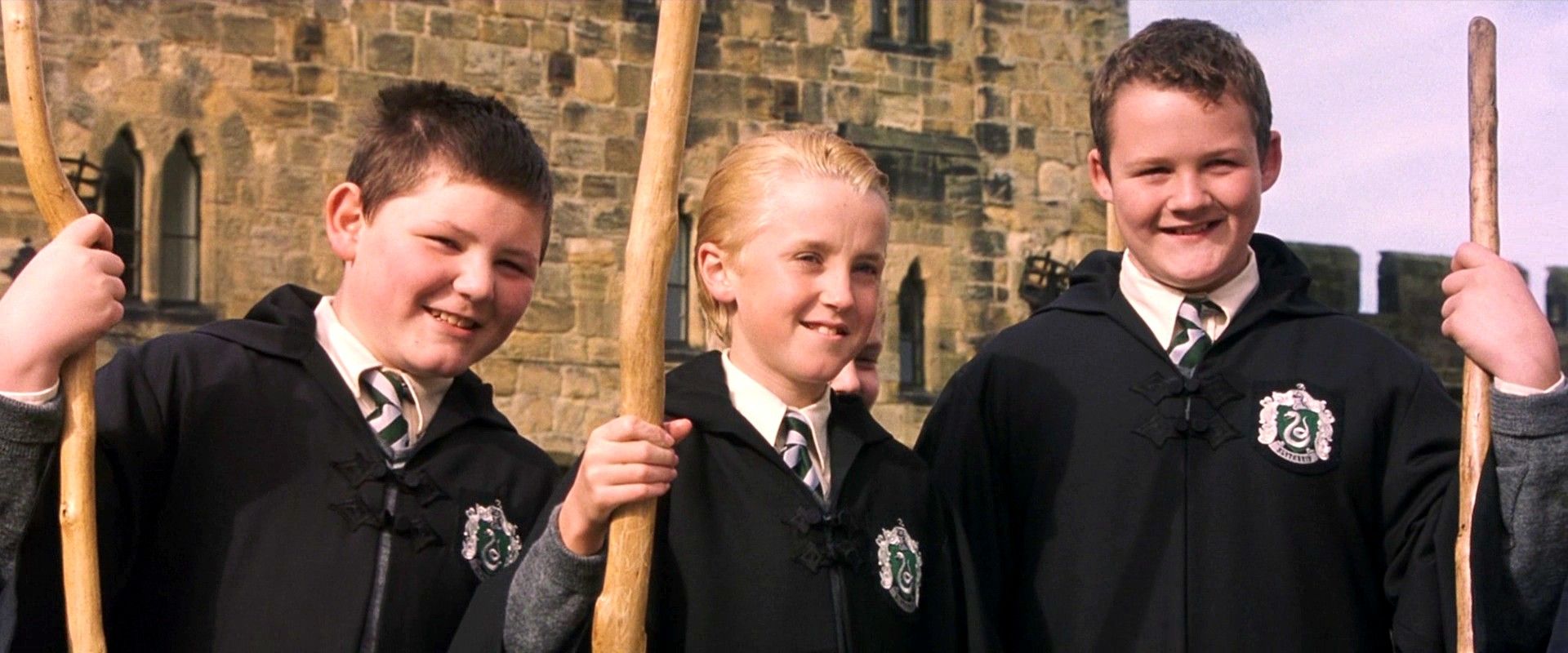 Young Tom Felton as Malfoy on first Harry Potter set