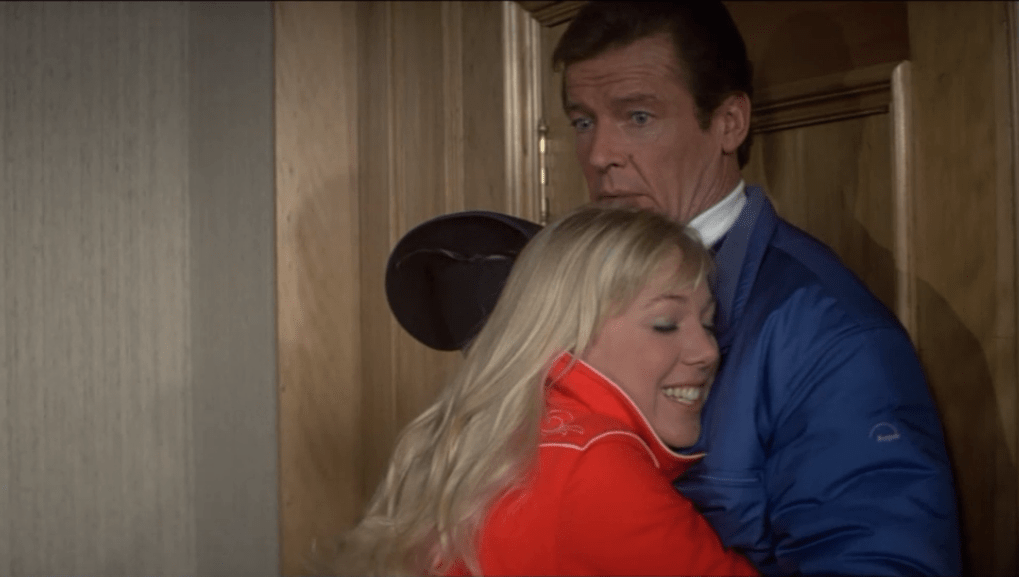 Lynn-Holly Johnson and Roger Moore in For Your Eyes Only