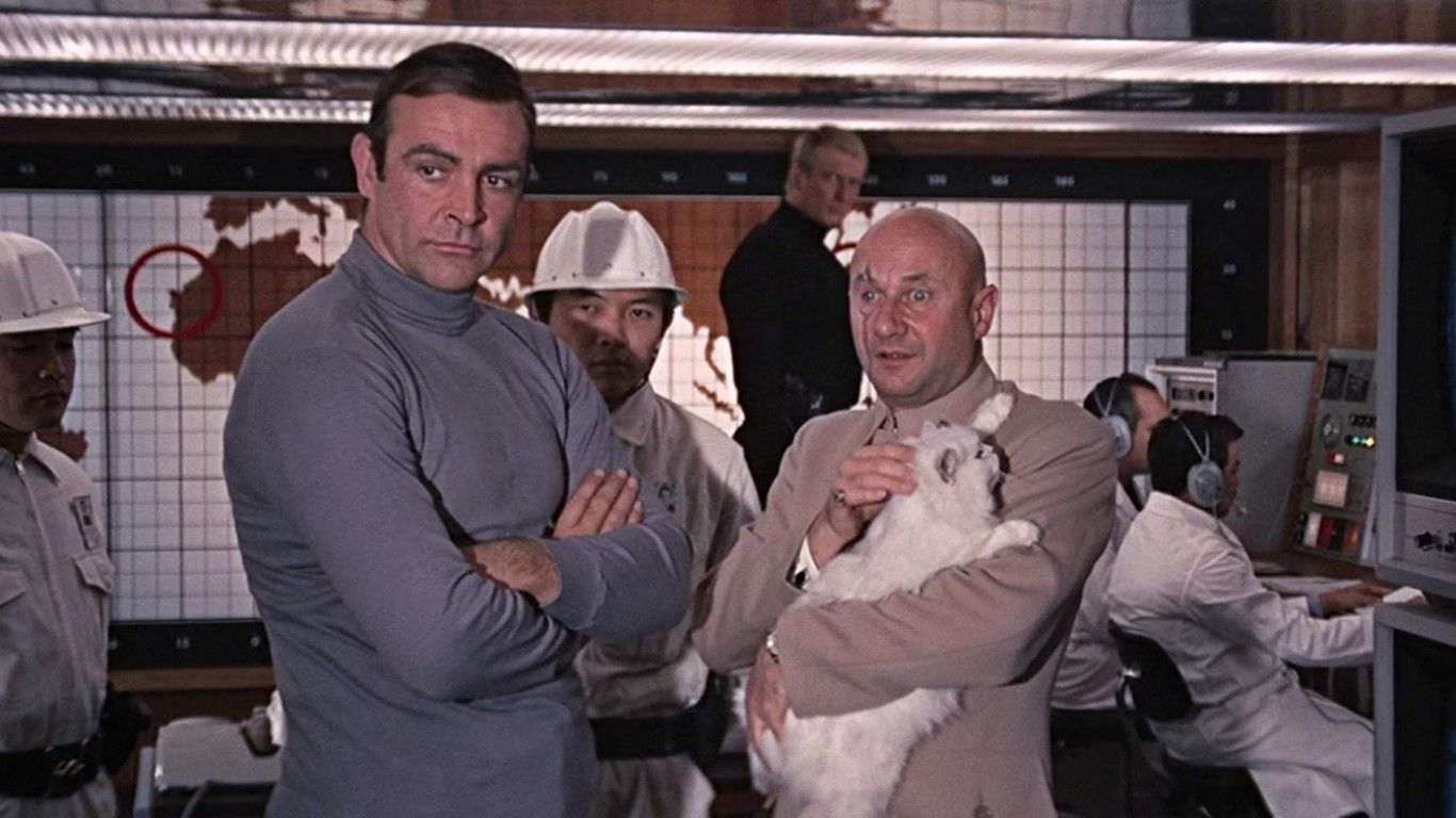 James Bond And Blofeld Cat in You Only Live Twice