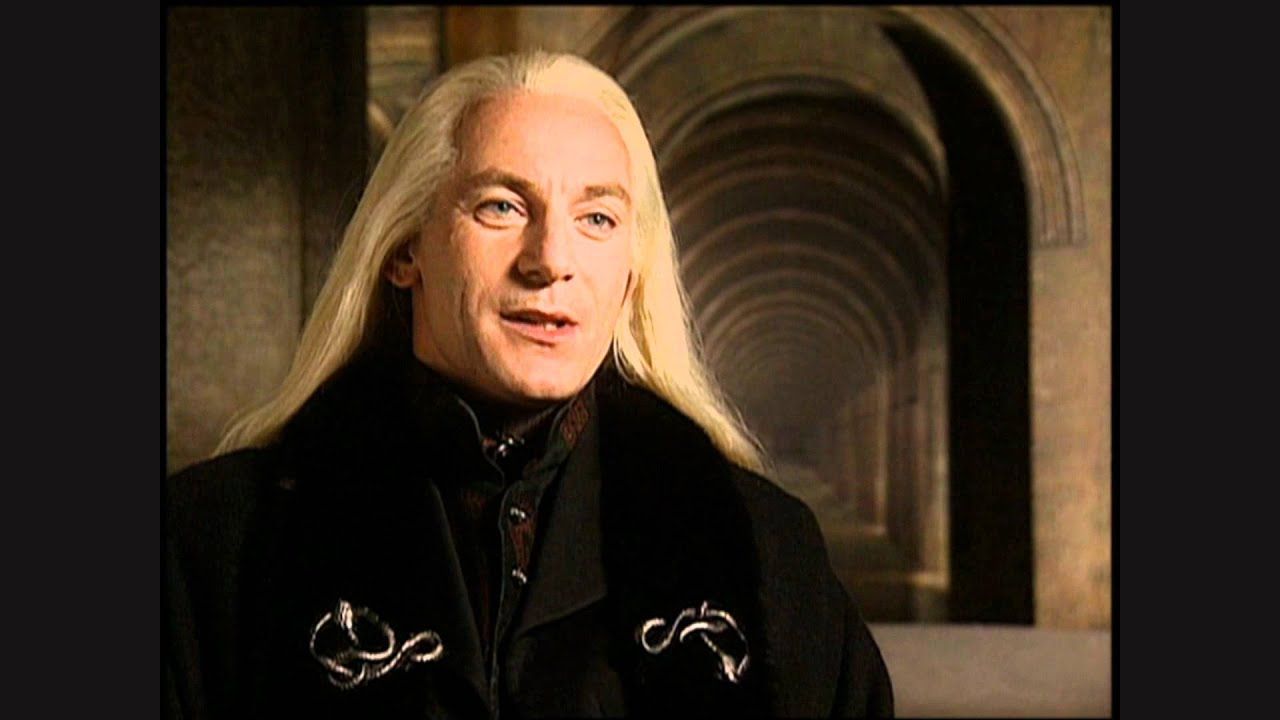 Jason Isaacs As Lucius Malfoy on Harry Potter set