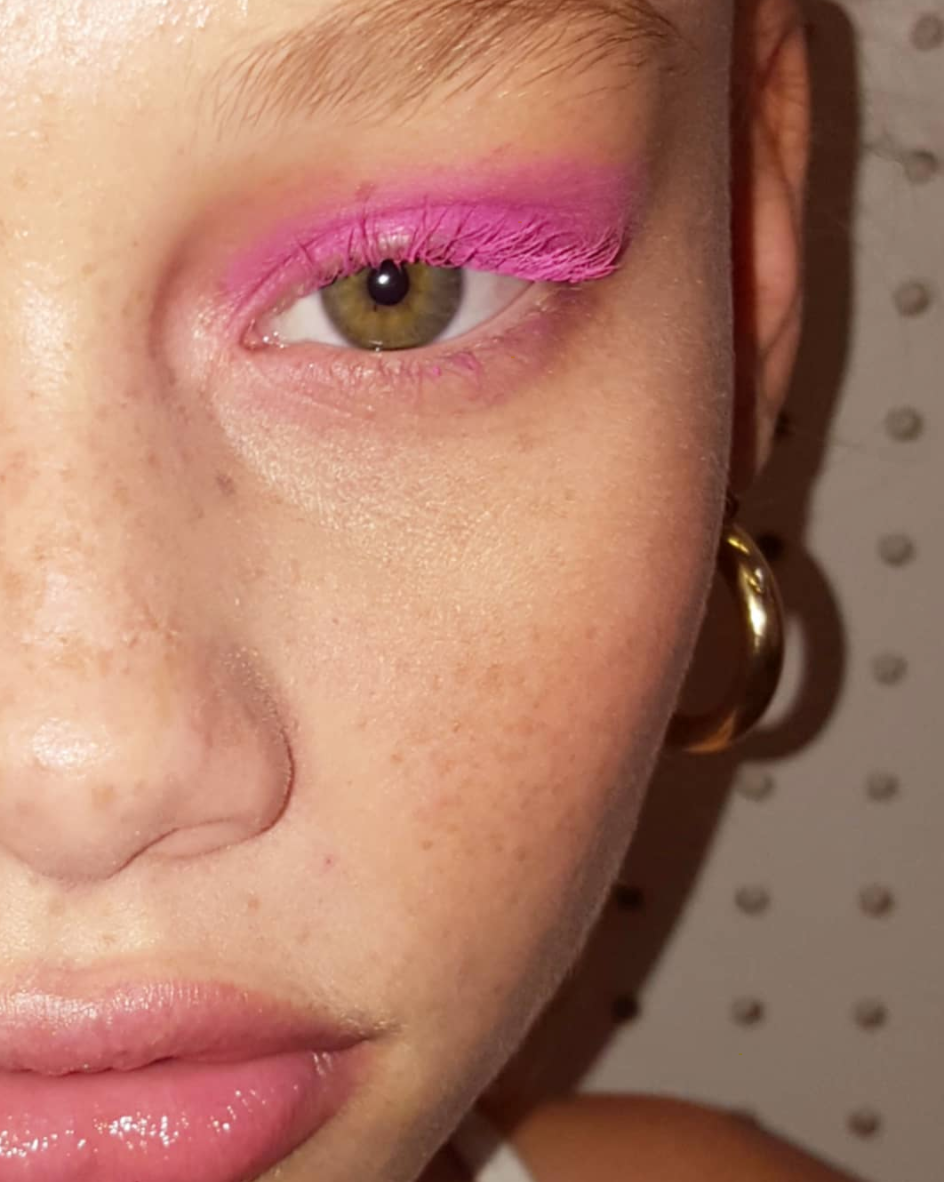Barbie-inspired pink eyelashes