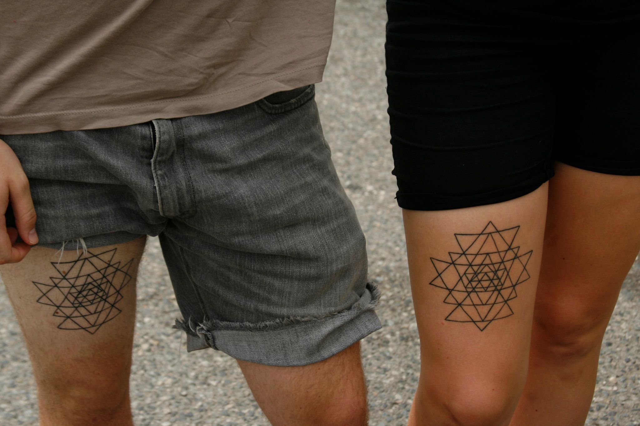 Geometric Abstract Couple Tattoo by koraykaragozler on DeviantArt