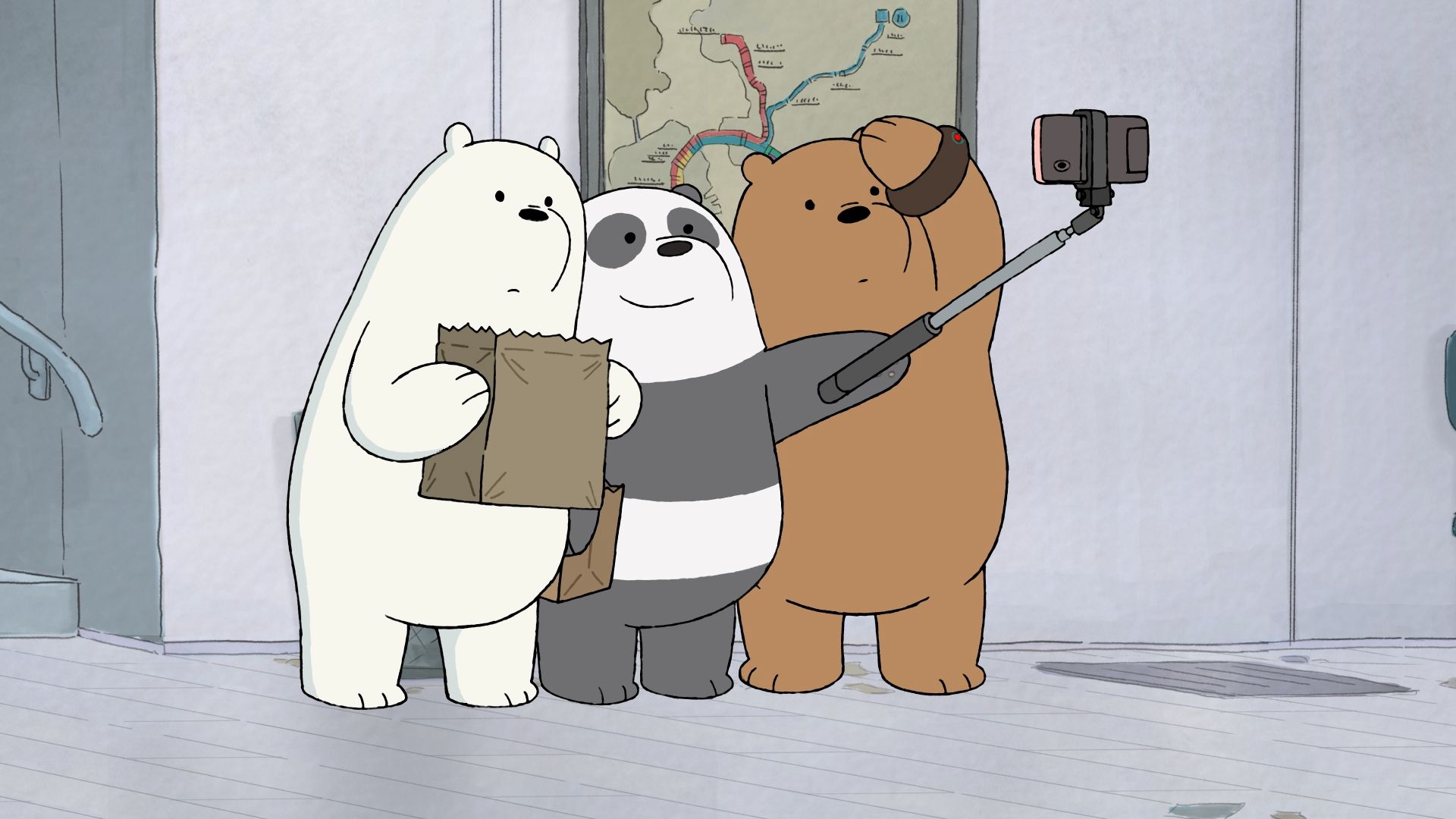We Bare Bears Taking A Selfie