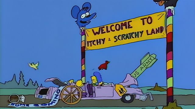 itchy and scratchy land simpsons