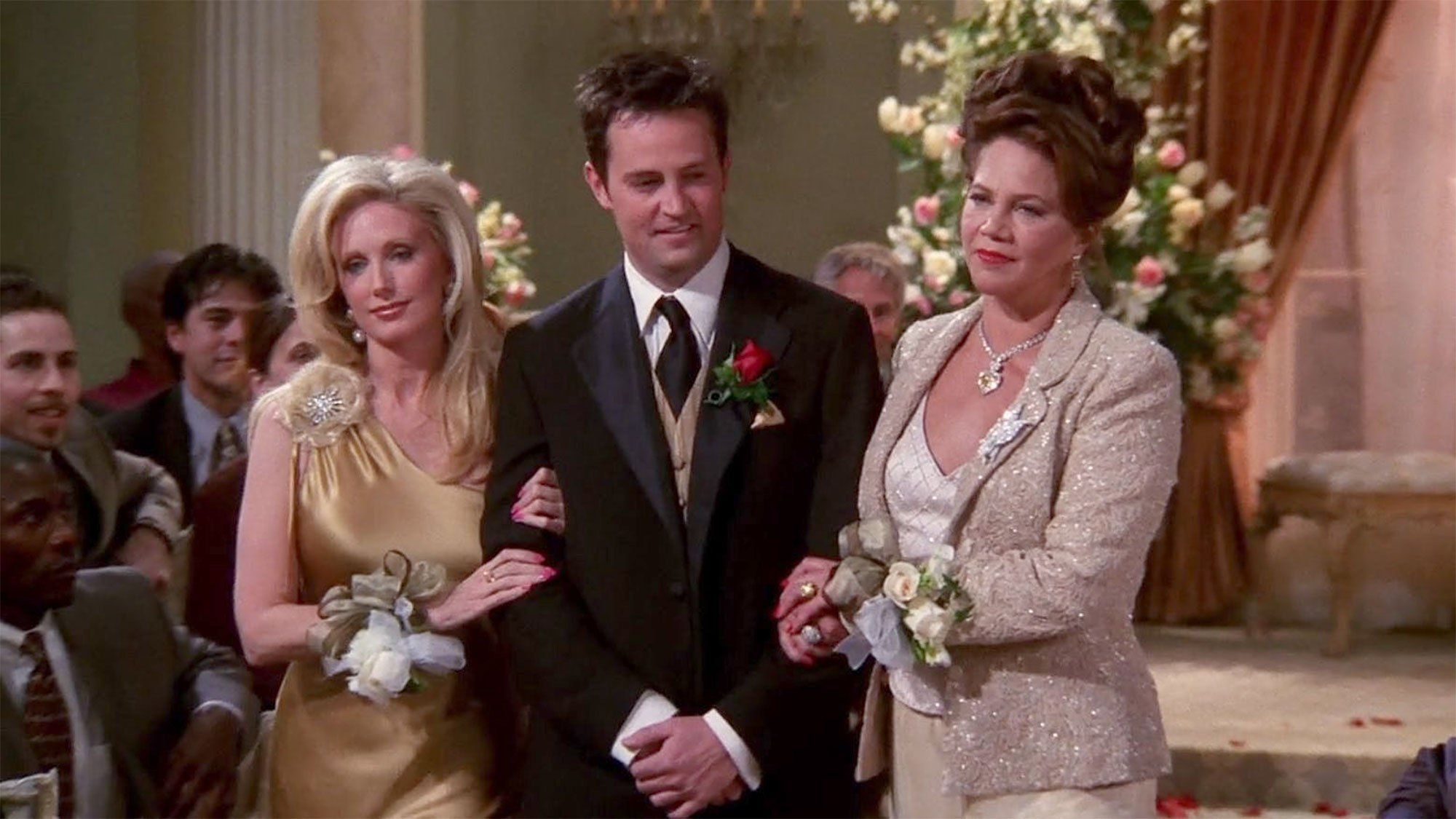 Chandler And His Parents At His Wedding Friends