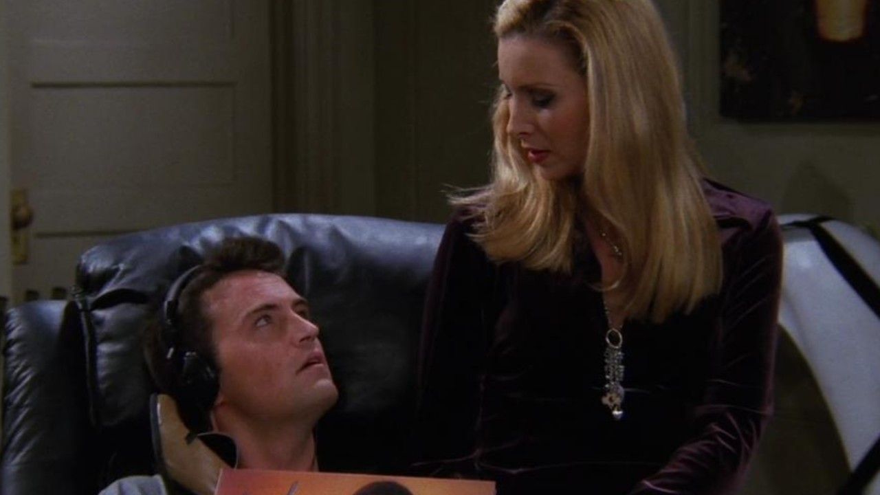Chandler And Phoebe At Chandler's Apartment Friends