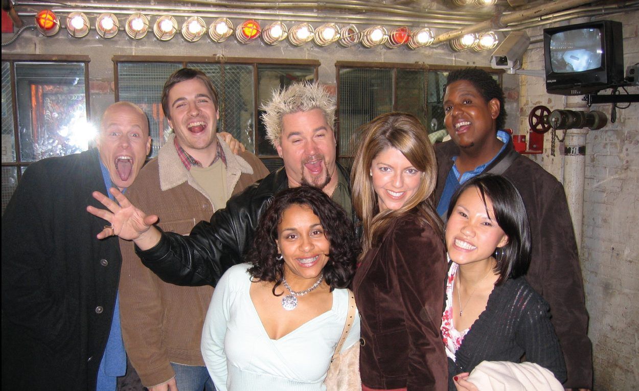 guy fieri with season two cast of the next food network star show