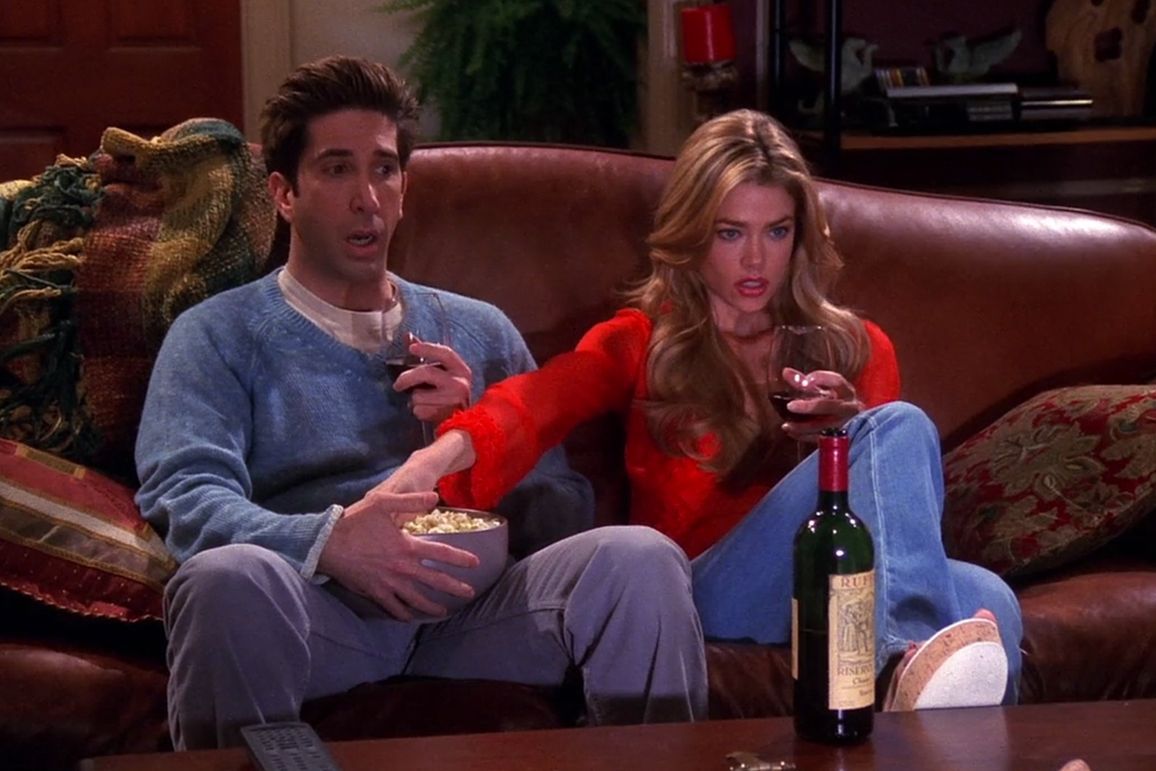 Ross And His Cousin Cassie Watching A Movie Friends