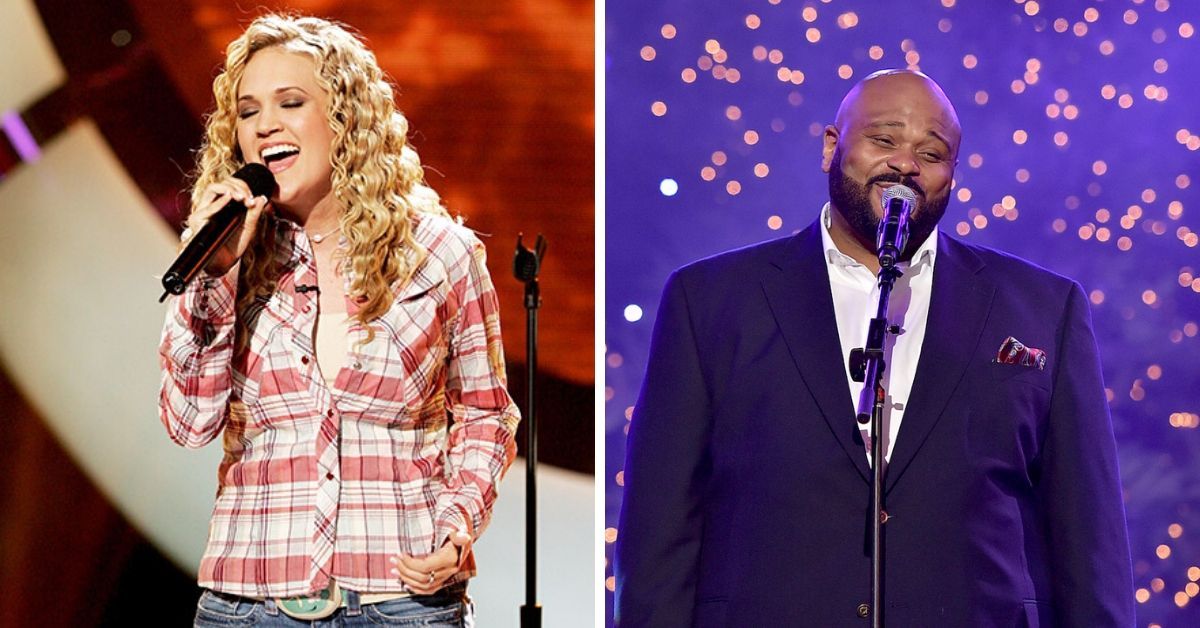 ruben studdard and carrie underwood pictures singing on American Idol