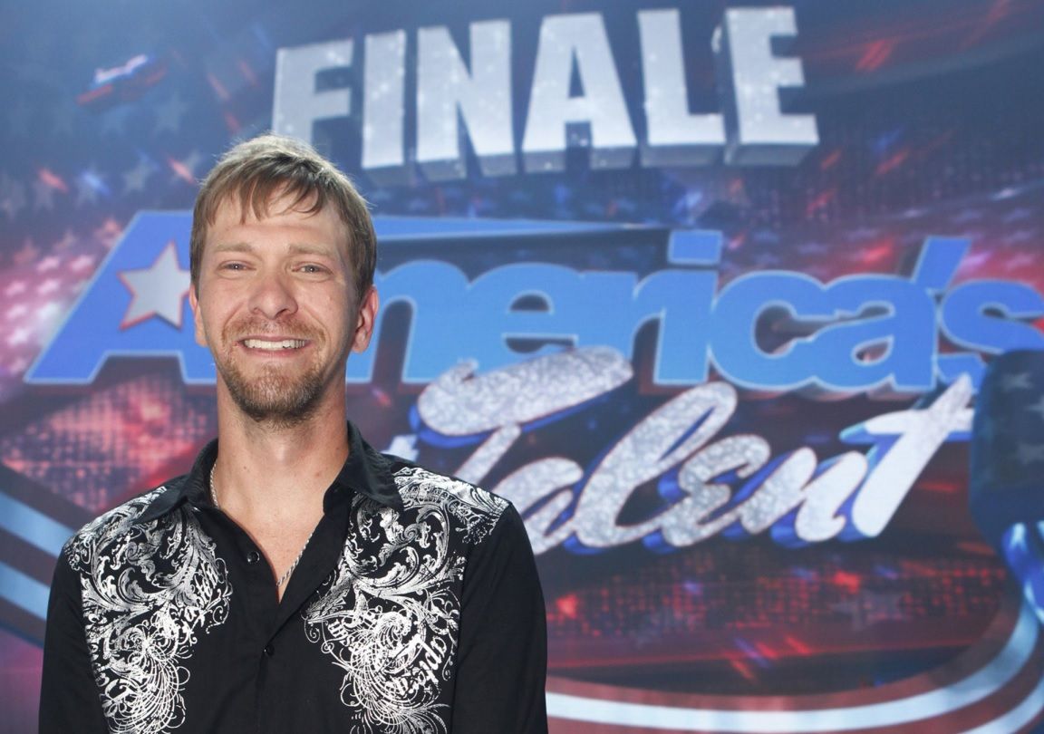 Kevin Skinner on the finale of America's Got Talent.