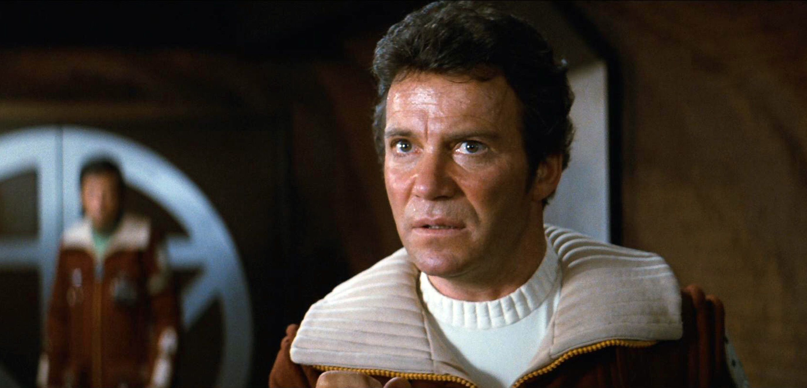 William Shatner as Kirk in Star Trek II