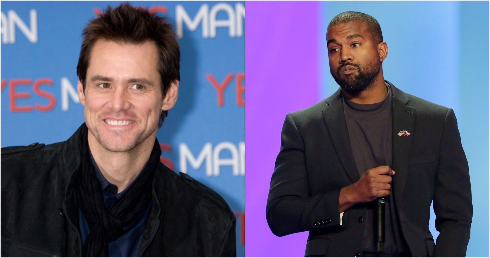 Jim Carrey and Kanye West