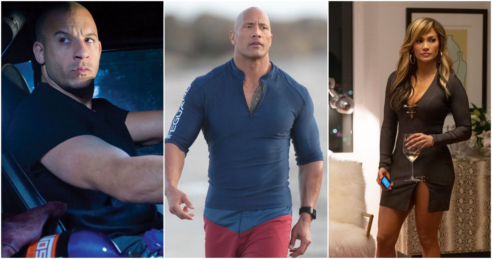 Vin Diesel Fast And Furious Dwayne Johnson Baywatch Jennifer Lopez Hustlers
