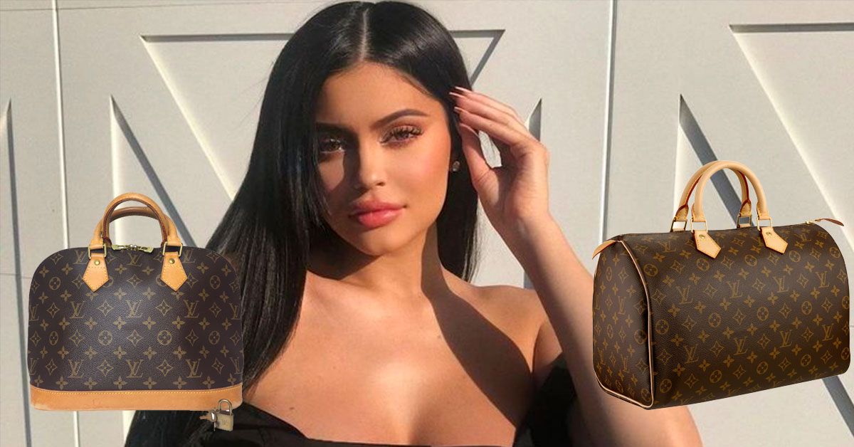 The suitcase Louis Vuitton used by Kylie Jenner on her account