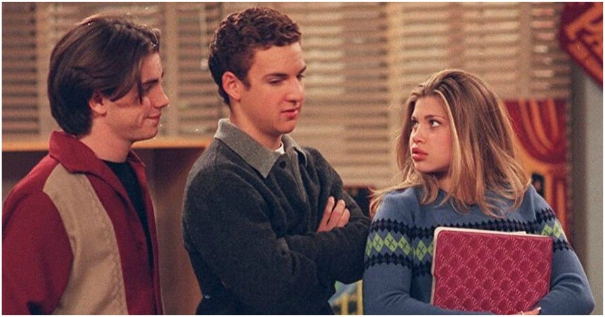 Danielle Fishel, Rider Strong, and Ben Savage from Boy Meets World